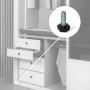 Comprar Pie nivelador para mueble base hexagonal M8 altura 38 mm Acero y plástico 20 ud. al Mejor Precio