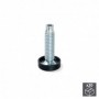 Comprar Pie nivelador para mueble regulación interior M10 D. 23 mm altura 61 mm Acero y plástico 20 ud. al Mejor Precio