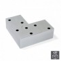 Comprar Pie para mueble altura 24 mm Plástico Gris metalizado 20 ud. al Mejor Precio