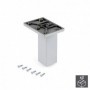 Comprar Pie para mueble central regulable 100 - 110 mm Plástico Cromado 2 ud. al Mejor Precio