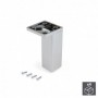 Comprar Pie para mueble esquina regulable 100 - 110 mm Plástico Cromado 4 ud. al Mejor Precio