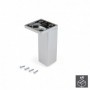 Comprar Pie para mueble esquina regulable 100 - 110 mm Plástico Cromado 4 ud. al Mejor Precio