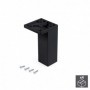 Comprar Pie para mueble esquina regulable 100 - 110 mm Plástico Negro 4 ud. al Mejor Precio