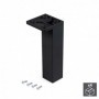 Comprar Pie para mueble esquina regulable 140 - 150 mm Plástico Negro 4 ud. al Mejor Precio