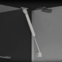 Comprar Pistón a gas para puertas elevables fuerza 11 kg recorrido 80 mm con enganches Gris metalizado 10 ud. al Mejor Precio