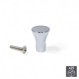 Comprar Pomo para mueble D. 16 mm Zamak Cromado 25 ud. al Mejor Precio