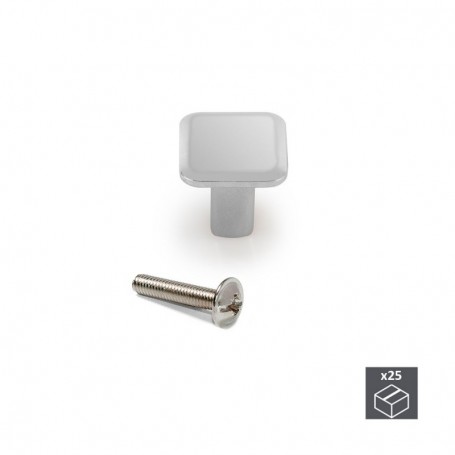 Comprar Pomo para mueble Zamak Cromado 25 ud. al Mejor Precio