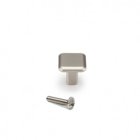 Comprar Pomo para mueble Zamak Níquel satinado 25 ud. al Mejor Precio