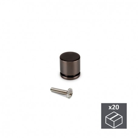 Comprar Pomo para mueble Zamak Titanio 20 ud. al Mejor Precio