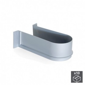 Comprar Salva sifón para cajón de baño curvo Plástico Gris 10 ud. al Mejor Precio