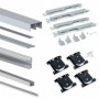 Comprar Sistema corredero Placard para armario de 2 puertas con perfil Vall espesor 19 mm tableros no incluidos Anodizado mate a