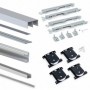 Comprar Sistema corredero Placard para armario de 2 puertas con perfil Vall espesor 19 mm tableros no incluidos Anodizado mate a