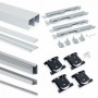 Comprar Sistema corredero Placard para armario de 2 puertas espesor 16 mm cierre suave tableros no incluidos Anodizado mate al M