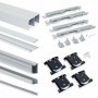 Comprar Sistema corredero Placard para armario de 2 puertas espesor 18 mm cierre suave tableros no incluidos Anodizado mate al M