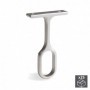 Comprar Soporte central para barra de armario Zamak Gris metalizado 25 ud. al Mejor Precio
