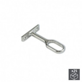 Comprar Soporte central para barra de armario Zamak Niquelado 25 ud. al Mejor Precio