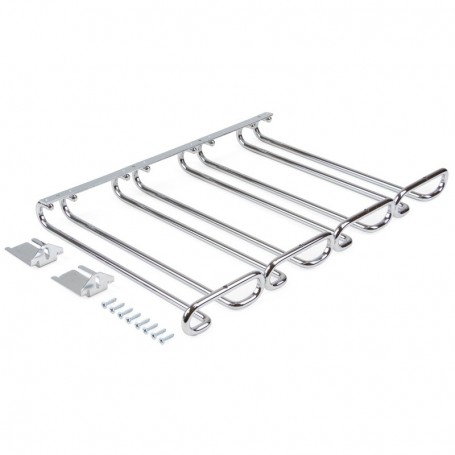 Comprar soporte para copas de 4 líneas. Cromado Acero al Mejor Precio