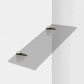 Comprar Soporte para estante de madera/cristal Azor Pintado níquel mate Plástico y Zamak al Mejor Precio