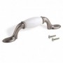 Comprar Tirador para mueble Papua 76 Plata vieja Zamak al Mejor Precio