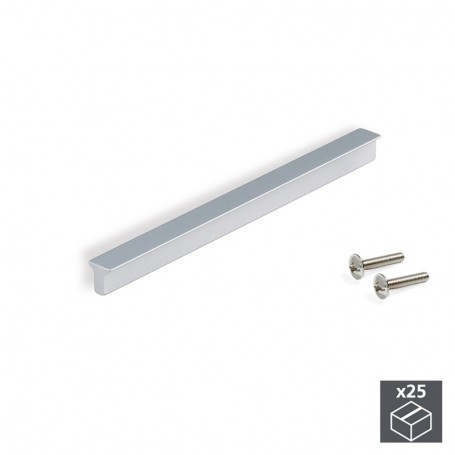 Comprar Tiradores para mueble intereje 128 mm Aluminio Anodizado mate 25 ud. al Mejor Precio
