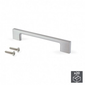 Comprar Tiradores para mueble intereje 128 mm Zamak Niquel satinado 20 ud. 9165351 al Mejor Precio