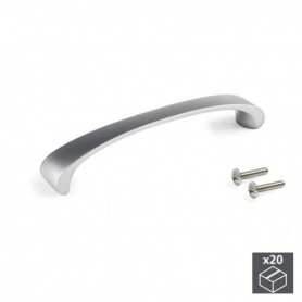 Comprar Tiradores para mueble intereje 128 mm Zamak Niquel satinado 20 ud. 9169251 al Mejor Precio