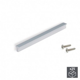 Comprar Tiradores para mueble intereje 160 mm Aluminio Anodizado mate 25 ud. al Mejor Precio