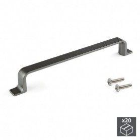 Comprar Tiradores para mueble intereje 160 mm Zamak color titanio 20 ud. 9169652 al Mejor Precio