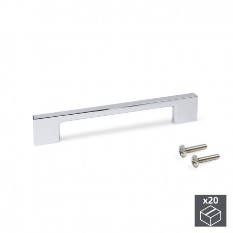 Comprar Tiradores para mueble intereje 160 mm Zamak Cromado 20 ud. al Mejor Precio