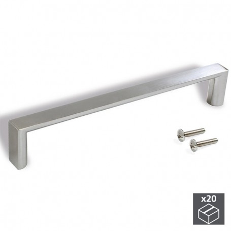 Comprar Tiradores para mueble intereje 160 mm Zamak Niquel satinado 20 ud. 9166251 al Mejor Precio