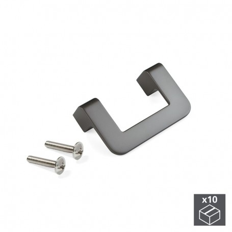 Comprar Tiradores para mueble intereje 64 mm Zamak color titanio 10 ud. al Mejor Precio