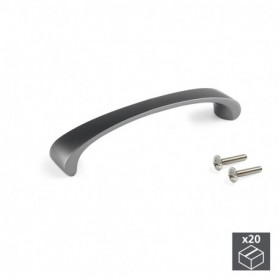 Comprar Tiradores para mueble intereje 96 mm Zamak color titanio 20 ud. 9169152 al Mejor Precio