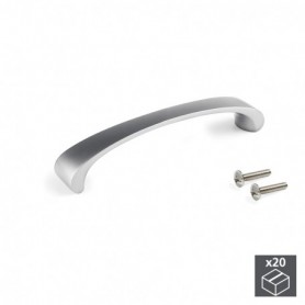 Comprar Tiradores para mueble intereje 96 mm Zamak Niquel satinado 20 ud. 9169151 al Mejor Precio