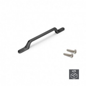 Comprar Tiradores para muebles intereje 160 mm Aluminio Gris oscuro 25 ud. al Mejor Precio