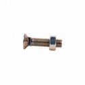 ▷ Tornillo con Cuello Cuadrado Bajo + Tuerca Hexagonal  Tornillo de arado o tornillo de reja | Ferreidea
