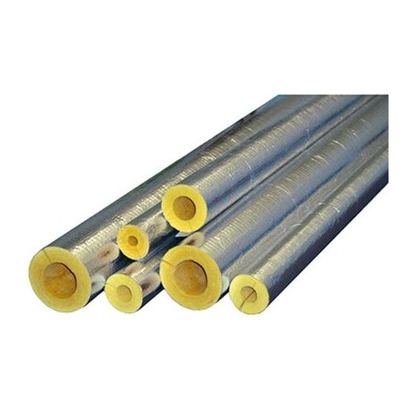 Comprar Metro Coquilla Lana De Vidrio Revestida Aluminio Dn 54Mm.X100 (24M. X Caja) AI36864 al Mejor Precio