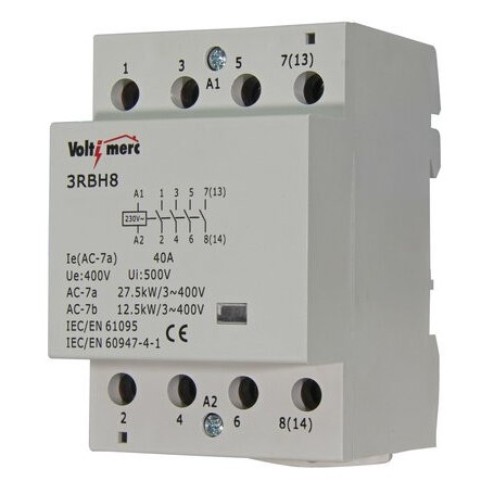 Comprar Contactor Modular 4P De 40A 230V Voltimerc EM03022 al Mejor Precio