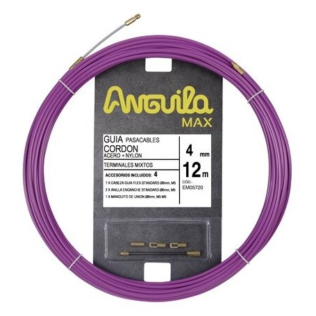 Comprar Guia Pasacables Cordon De Acero+ Nylon Fucsia 4 Mm L. 22 Mts EM05722 al Mejor Precio