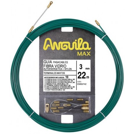 Comprar Guia Pasacables Fibra De Vidrio+ Nylon Verde 3 Mm L. 22 Mts EM05742 al Mejor Precio