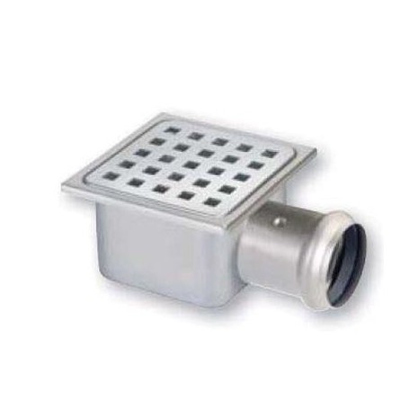 Comprar Sumidero Acero Inoxidablee 105Mm X 105Mm Salida Horizontal FO01901 al Mejor Precio