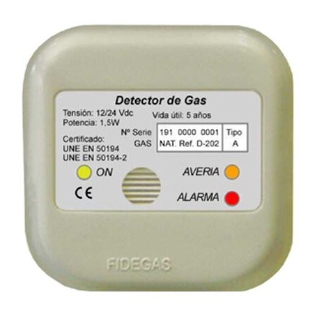 Comprar Detector De Gas Vehiculos De Recreo B/P O Gasolinas Barcos Caravanas Autos A Gas GD05020 al Mejor Precio