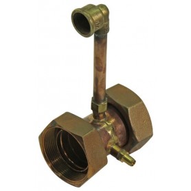 Comprar Doble Tuerca De 2½' Con Toma De 1/8 Y Conexion Para Valvula De 3 Vias Con Manometro GM01326 al Mejor Precio
