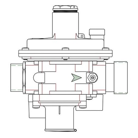 Comprar Regulador Fbl04Z 110 Con Ps: 20÷30 Mbar Montado Para Bg16 Mpa E/S: M 1¼" X M1½" GM05005 al Mejor Precio
