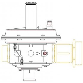 Comprar Regulador Rbl07Z 150 Con Ps: 85÷180 Mbar Montado Para Bg65 Mpa E/S: M 2" X M 3" GM05022 al Mejor Precio