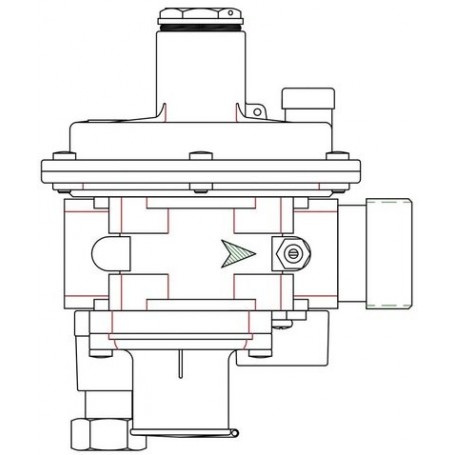 Comprar Regulador Fb04F 110 Con Ps:22 Mbar Montado Para Bg16 Mpb E/S: Tl ¾" X M 1½" GM05025 al Mejor Precio