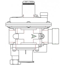 Comprar Regulador Fb04F 140 Con Ps:300 Mbar Montado Para Bg25 Mpb E/S: Tl ¾" X M 2" GM05033 al Mejor Precio