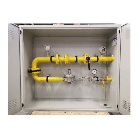 Comprar Armario De Regulación Mpb Fig. I A160Ngbt Pe: 04÷5 Bar Para G160 De Turbina Ps: 22 Mbar Con Seguridad d De Máxima Y Míni