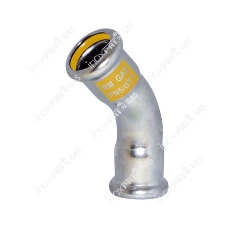 Comprar Curva Inoxidablee Pressfitting Pres-Gas 45º Hh 54 GN23027 al Mejor Precio