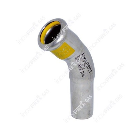 Comprar Curva Inoxidablee Pressfitting Pres-Gas 45º Hm 108 GN23040 al Mejor Precio
