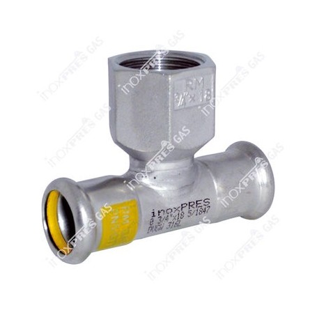 Comprar Te Rosc. Inoxidablee Pressfitting Pres-Gas 76 - 3/4" - 76 GN23107 al Mejor Precio